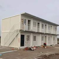 Maison de conteneur préfabriquée de luxe de 40 pieds personnalisée en usine 3/4 chambres avec 2 étages en acier pour bureau