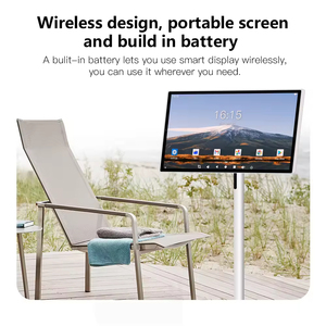 <span class=keywords><strong>TV</strong></span> Portatile Intelligente da 32 Pollici HD1080 LED con Schermo Touch e Supporto, Interfaccia USB, Colore <span class=keywords><strong>Nero</strong></span> - Product Image 2