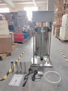 Remplisseur de saucisses électrique automatique <span class=keywords><strong>Chorizo</strong></span> Hot Dog faisant la machine 10L 15L 30L Machine de remplissage de saucisses - Product Image 3