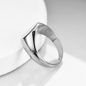 Bague en acier inoxydable poli gravé, 12 mm de diamètre, motif flocon de neige en or 18 carats, bijoux de mode unisexe, cadeau - Product Image 4