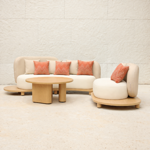 Ensemble <span class=keywords><strong>de</strong></span> canapés modulaires d'extérieur pour villa, mobilier <span class=keywords><strong>de</strong></span> patio <span class=keywords><strong>en</strong></span> <span class=keywords><strong>aluminium</strong></span> aspect <span class=keywords><strong>bois</strong></span> pour hôtel, balcon et <span class=keywords><strong>jardin</strong></span> <span class=keywords><strong>de</strong></span> villa - Product Image 2