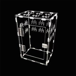 Trasparente acrilico leopardo <span class=keywords><strong>geco</strong></span> terrario completo custodia per rettili maglia di vetro vassoio animale con vassoio in plastica - Product Image 2