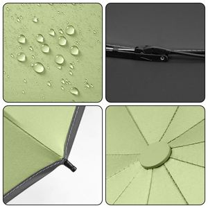 Automatic Led Light Custom Three Folding Reverse Uv Protection Rain Umbrella With Logo - Product Image 5