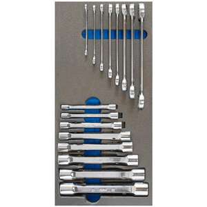 FERVI - TM01/035 Jeu de clés tubulaires hexagonales à douille et à écrou évasé dans un plateau en mousse (16 pièces) -EAN 8012667309060 AUTRES ENSEMBLES D'OUTILS - Product Image 1