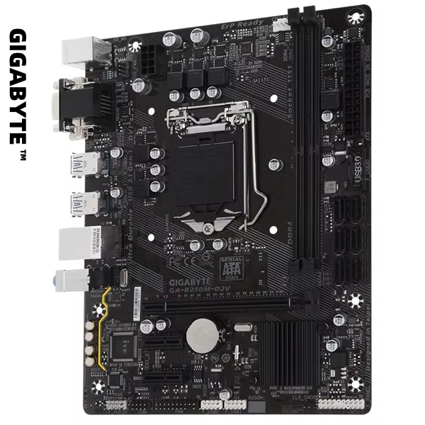 Wholesale GIGABYTE B250M-D2V Original Motherboard LGA1151 Intel Desktop SATA DDR4 32GB RAM Support for 6th/7th Gen I7/i5/i3
