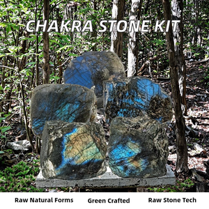 Kit de Sanación de Chakras Reiki con Labradorita Natural en Bruto <span class=keywords><strong>y</strong></span> 7 Minerales de Chakra, Artesanías de Cristal Hechas a Mano, Incluido Cuarzo - Product Image 2