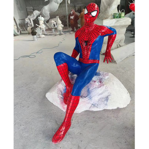 Escultura de Spider-Man de los Vengadores, FRP, Héroe de Película, <span class=keywords><strong>Hulk</strong></span>, Iron Man, Adornos, Escultura de Spider-Man de FRP - Product Image 5