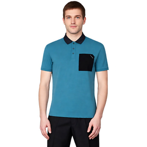 <b>Men's</b> Short Sleeve for <b>Shirt</b> Classic Lapel T-<b>Shirt</b> Golf Business Casual Premium Top 100% Polyester Solid Knitted Quick - Product Image 2