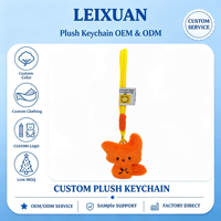 Gantungan Kunci Boneka Rubah Mini Oranye Lucu, Boneka Rubah Kecil Berbulu Lembut Dengan Tali Pergelangan Tangan Kuning, Hiasan Tas, Liontin Ransel, Dekorasi, Hadiah