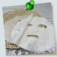 Masque facial à pétales de fleurs en fibre de lyocell, livraison gratuite, 65gsm, soin pour la peau, masque à base d'herbes chinoises