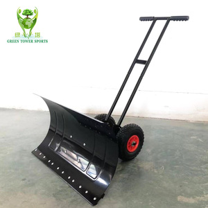 مجرفة ثلج بعجلات مع مقبض قابل للتعديل وشفرة قوية لإزالة الثلوج من الممرات والأسطح والأرصفة - Product Image 5