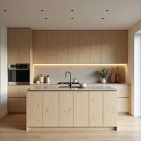 Armoire de cuisine moderne laquée grise et brillante de style italien Armoire de cuisine en bois massif orné MDF avec charnière Robinet d'évier en verre
