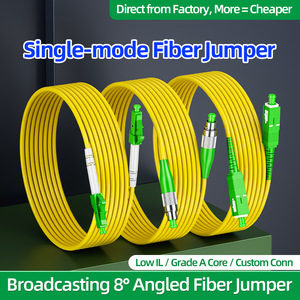 Cordon de raccordement fibre optique SC APC monomode 1310 1550nm pour diffusion et télévision LSZH sans halogène à faible émission de fumée - Product Image 3