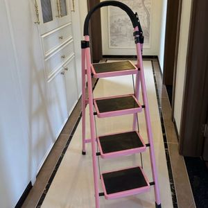 Échelle pliante moderne en acier, 2 à 6 marches, pour intérieur et extérieur, avec <span class=keywords><strong>marchepied</strong></span> large, rangement facile et utilisation scolaire – Meilleure vente - Product Image 6