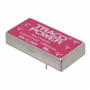 ตัวแปลงโมดูลแบบแยกส่วน Traco-Power TEN 12-2423 2 ช่องสัญญาณเอาต์พุต 15V-15V 400mA, 400mA 9V-36V อินพุต T TEN 12-2410 TEN 12-2411 - Product Image 1