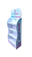 Présentoir de sol rotatif en PVC expansé, réutilisable et recyclable, pour cosmétiques et affichage Forex, idéal pour la promotion en magasin et la vente en gros en usine
