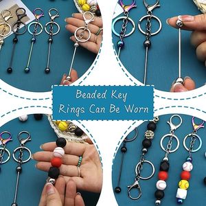 Barre per Portachiavi Personalizzabili all'Ingrosso, Perline per Kit Creazione Portachiavi, Logo Personalizzato, Artigianato Fai-da-Te, Produzione ODM - Product Image 5