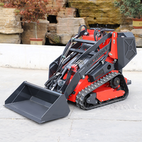 Loader Mini Diesel Kubota 25Hp Bertenaga Mesin CE EURO 5 Infront V1000 dengan Lampiran Skid Steer Loader
