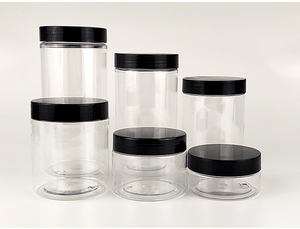 Tarros de Plástico de Grado Alimenticio con Tapa Dorada Brillante y Cierre de Rosca, Capacidad de 50g, 100g, 120g, 150g, 200g, 250g, <span class=keywords><strong>500g</strong></span>, Tarro de PET para Cremas y Mascarillas Faciales de 8 <span class=keywords><strong>oz</strong></span> - Product Image 3