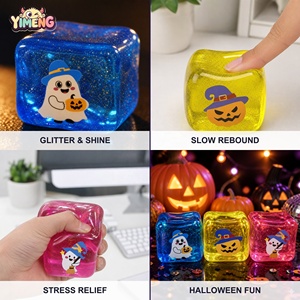 Jouet Squishy Personnalisé Fantôme <span class=keywords><strong>Halloween</strong></span> Effrayant à Remontée Lente Anti-Stress Fidget Mignon Extensible Doux Cadeau Ados Adultes Mini Confortable - Product Image 4