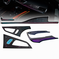 Kit d'éclairage d'ambiance LED pour l'intérieur de la voiture, 27 lumières, 64 couleurs, écran ciel étoilé, commande par application sur le volant, pour Audi A7 C7 2012-2018
