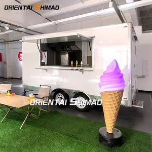 Oriental Shimao kereta Makanan Cepat populer Trailer makanan dengan COC CE Pizza es krim truk makanan Turki Eropa