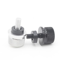 Accesorios para Motocicleta: Herraje de Montaje Trasero de Liberación Rápida para Asiento de Crucero, Tuerca y Tornillo de Aleación de Aluminio Cromado Inoxidable
