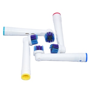 Testine di ricambio per spazzolino doppio pulito orale <span class=keywords><strong>B</strong></span> <span class=keywords><strong>compatibili</strong></span> con lo spazzolino elettrico USB realizzato in materiale resistente in setola - Product Image 3