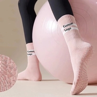 Chaussettes de yoga pour femmes Pilates Mans classiques respirantes anti-dérapantes avec logo personnalisé