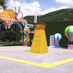Molino de viento holandés, equipo de entretenimiento al aire libre <span class=keywords><strong>para</strong></span> granjas escénicas y <span class=keywords><strong>parques</strong></span> temáticos divertidos, accesorios de paisaje de <span class=keywords><strong>madera</strong></span> <span class=keywords><strong>para</strong></span> decoración de puntos de referencia - Product Image 2