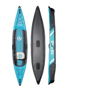 Individuell anpassbares faltbares 1,<span class=keywords><strong>2</strong></span> mm PVC aufblasbares Kajak für Zwei/Drei Personen Schlauchboot Kanu 180 kg Tragfähigkeit Über 4 m lang für Angeln Surfen Touren - Product Image 6