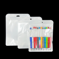 Sacs en plastique transparents de vente chaude de 16*20 cm pour l'emballage de pochette à fermeture éclair de cadeau