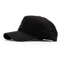 Casquettes de baseball de luxe pour hommes, 5 panneaux, haute qualité, à large bord, ajustables, Chrome Blackout
