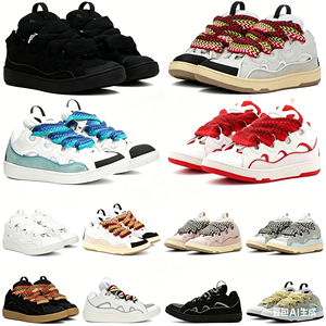 2026 Latest Designer Luxury High Quality Fash <b>Leather</b> Sport Shoes Men Women Comfortable Mesh Lace-Up <b>Sneakers</b> Walking Style - Product Image 1