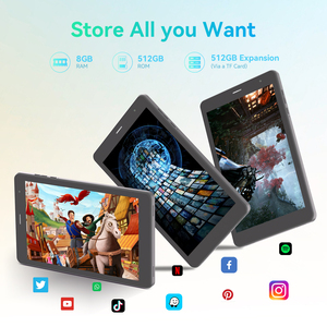 C Idea 8 Inch Tablet PC Android 15 Wi-Fi Capacitive Screen Resolution Drop Resistance Entertainment and Business Use (Black) - Product Image 4