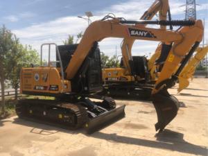 รถขุด SANY SY75C มือสอง ขนาด 7.5 ตัน แรงบุ้งกี๋ 56 กิโลนิวตัน เครื่องยนต์อีซูซุ เหมาะสำหรับงานจัดสวนเทศบาล งานเกษตรกรรม พร้อมมอเตอร์ PLC - Product Image 5