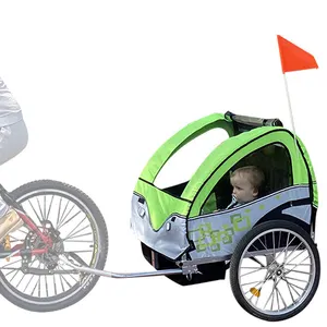 Elektrische Achterrek Fiets Kind Drager Fiets Cargo Trailers Fiets Aanhangwagen Voor Kinderen