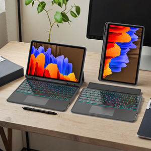 Estuche para tableta de gran venta con panel táctil de teclado inalámbrico y soporte para lápiz óptico para <span class=keywords><strong>Samsung</strong></span> Galaxy <span class=keywords><strong>Tab</strong></span> <span class=keywords><strong>S7</strong></span> + S8 + de 12,4 pulgadas - Product Image 1