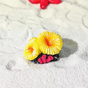 Escultura de <span class=keywords><strong>Coral</strong></span> Artificial de PVC personalizada de fábrica, Mini estatua creativa de estrella de mar para decoración del hogar para la vida, acuario, pecera - Product Image 4