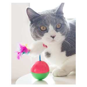 <b>Cat</b> <b>Toy</b> Roly Poly Mouse Style Teaser For Kittens And Adult <b>Cats</b> <b>Interactive</b> Play Chew <b>Toy</b> Plastic 15g - Product Image 1