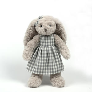 Großhandel Ostern Plaid Kleid Kaninchen Kuscheltier Spielzeug Mädchen Geburtstags geschenk Plüsch tier - Product Image 6