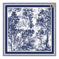 Écharpe 100% Soie de Mûrier, Conception Personnalisée OEM, Impression Numérique, Bandana, Foulard pour Femme, Foulard en Soie