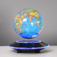 Globe terrestre à lévitation magnétique de 6 pouces en langue espagnole, éducation géographique, globe terrestre flottant, décoration de bureau à domicile