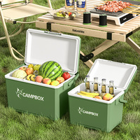 Glacière de grande capacité pour camping en plein air, stand de rue, seau à glace en plastique, organisateur de rangement, boîte de conservation pour voiture