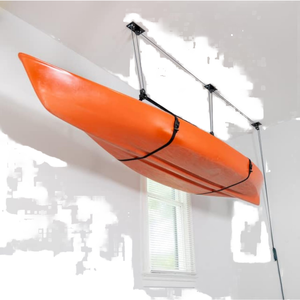 Soporte para Kayak de Pesca Individual, Soporte Duradero para Bicicleta de <span class=keywords><strong>Techo</strong></span> y Exhibidor de Bicicleta de Montaña, Gancho de <span class=keywords><strong>Techo</strong></span> para Kayak para Uso en Ríos de Más de 4m - Product Image 1