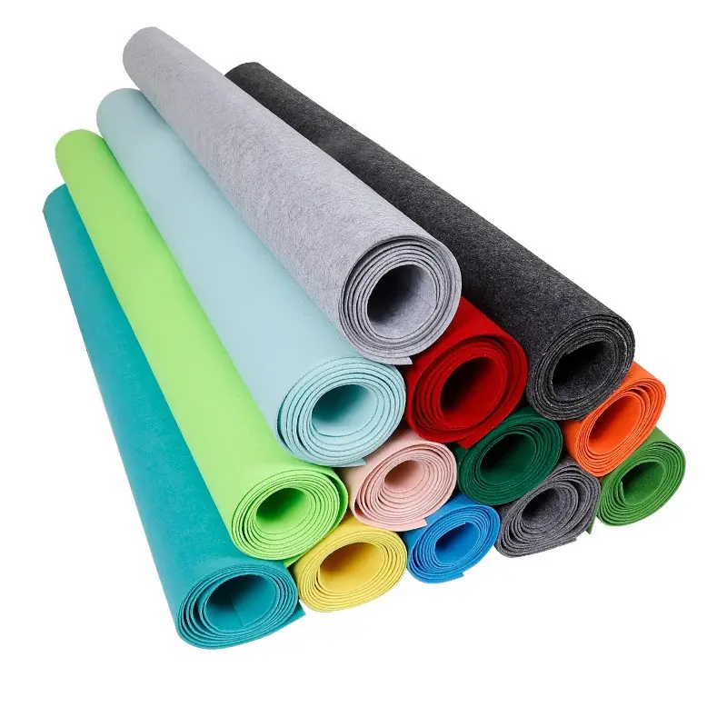 Wholesale Craft Polyester Felt Roll With Green Color