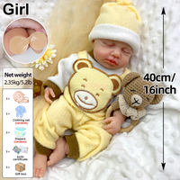 Poupée Reborn en Silicone de Qualité Médicale de 16 Pouces avec Sucette, Aspect Bébé Réaliste pour la Formation des Infirmières et la Pratique des Soins aux Bébés