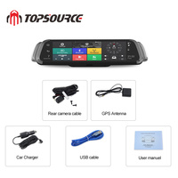 10 "4G ADAS voiture DVR miroir WIFI caméra de voiture intelligente Android 5.1 double objectif vue arrière DVR 1080P enregistreur vidéo Dash Cam GPS