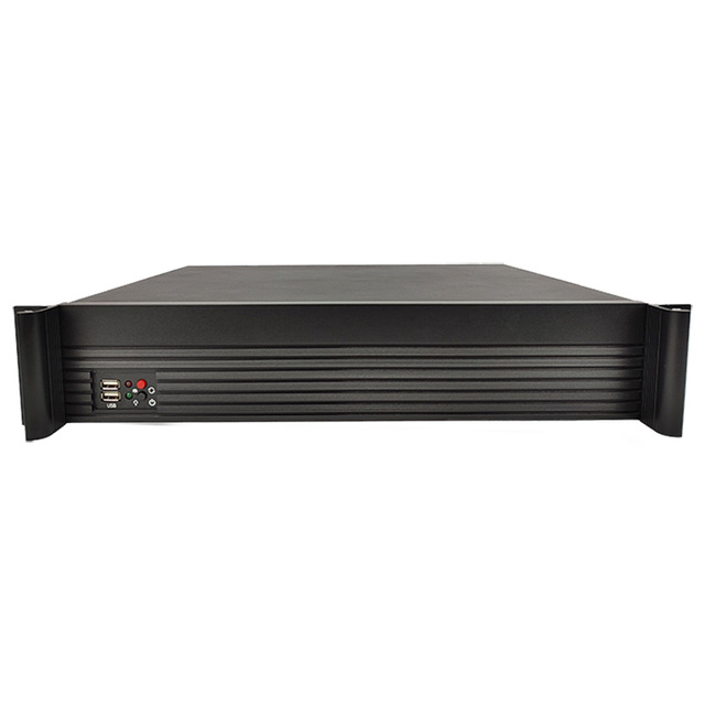 High-Performance Mini ITX Rackmount IPC Server Chassis Fan Hot-Selling Aluminum Alloy Steel Industrial Computer Case 2U350L USB
