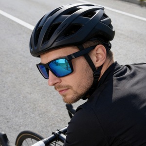 Men's Polarized Sunglasses UV400 TAC Lens PC <b>Frame</b> <b>Black</b> Quadrilateral Sports Cycling Driving Fishing Outdoor Use - Product Image 1